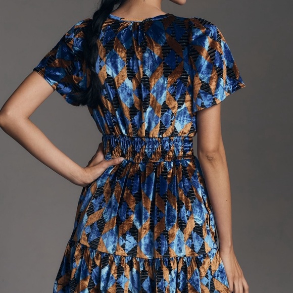 Anthropologie Somerset Mini Dress Velvet Edition – Size L - Picture 4 of 9